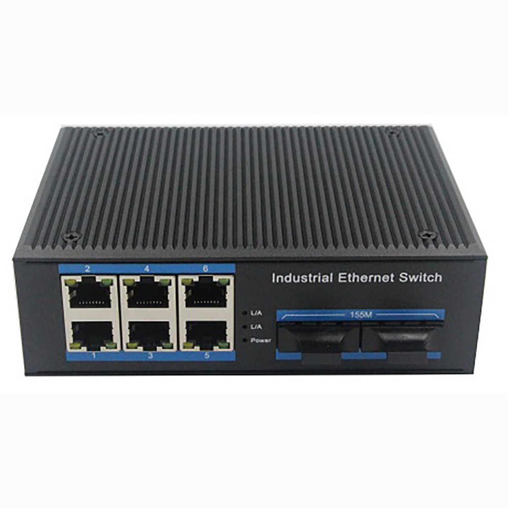 6-Port 10/100Base-TX +2-Port 100Base-FX Industrial Ethernet Switch 6-Port 10/100Base-TX +2-Port 100Base-FX Industrial Ethernet Switch