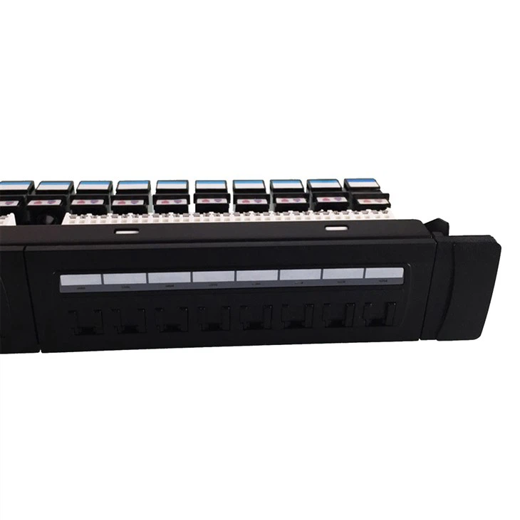 24-Port UTP Toolless Cat5e LED Network Patch Panel