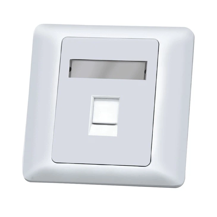 1-Port Faceplate Wall Plate Socket Keystone Plate Recptacle
