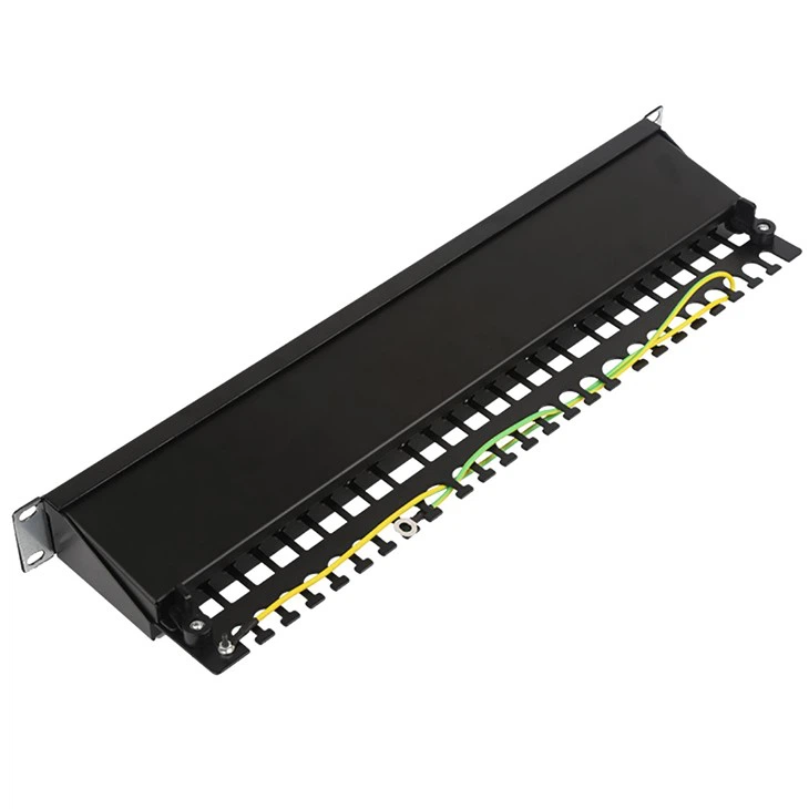 Cat6 Shielded 24-Port Gigabit Copper RJ45 Patch Panel