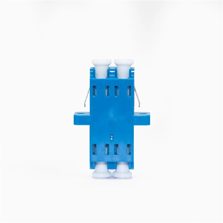 LC Duplex Fiber Optic Coupler Adapter Flange Connector