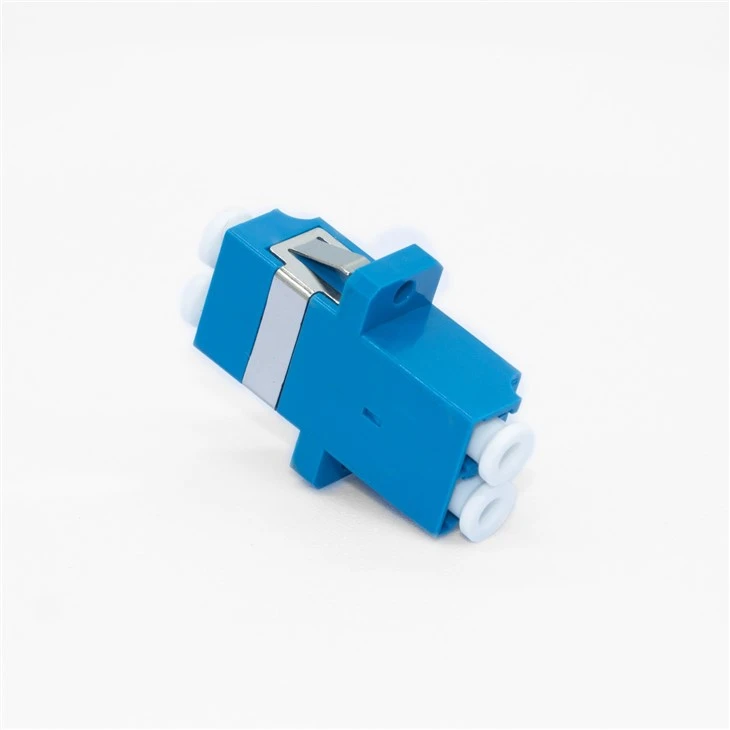 LC Duplex Fiber Optic Coupler Adapter Flange Connector