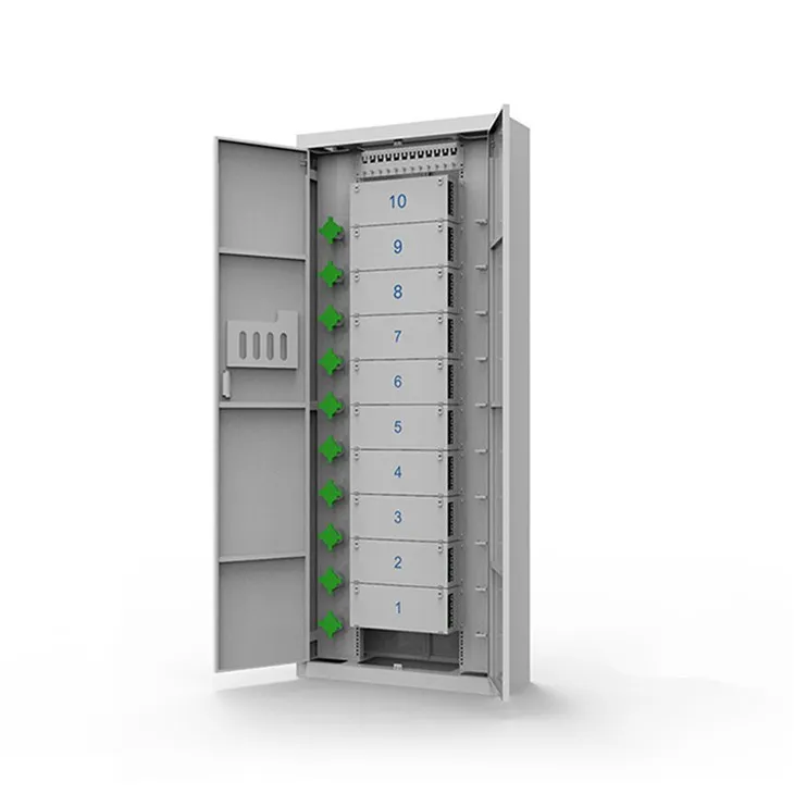 Double-opening 42U Cable Management Cabinet For ODF