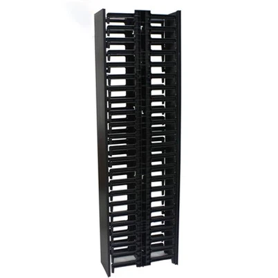 1- medidor 22.5u rack de gerenciamento de cabos vertical plástico