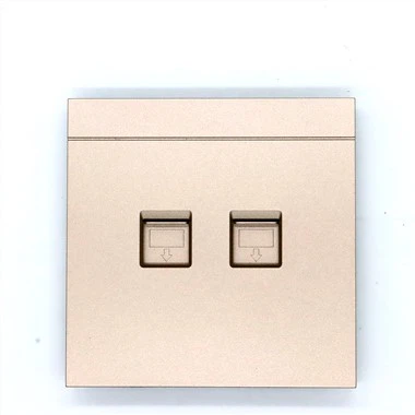 2-Porta Dourada 86 Tipo Faceplate Placa de Parede Soquete Placa de Interruptor