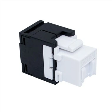 Acoplador de tomada CAT6A UTP Keystone RJ45 com porta à prova de poeira