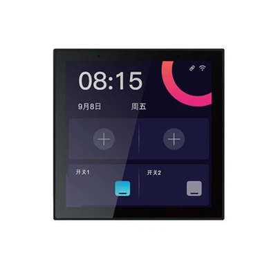 Painel de Controle Central de 4 "S6re 4" - Tela de toque de relé duplo