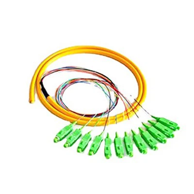 12- Core SC/APC FC/APC SingleMode Sarciniform Pigtail Cabo óptico