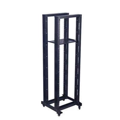 Rack aberto padrão de 19 "42u de linha dupla com lançador giratório