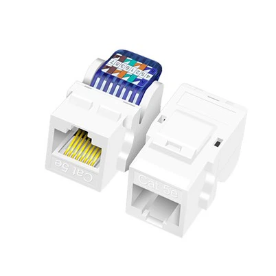 Toolless Cat5E RJ45 Módulo Keystone de rede