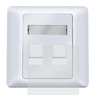 COBTEL's faceplate is installed on the base of TO and TP points, enhancing aesthetics and protecting modules and cables COBTEL's faceplate is installed on the base of TO and TP points, enhancing aesthetics and protecting modules and cables