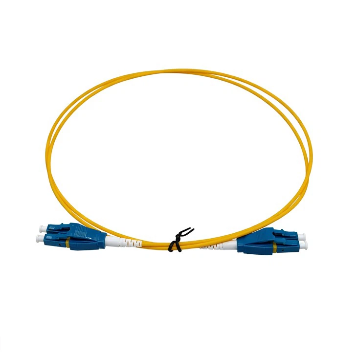 Cabo de remendo óptico frente e verso monomodo LC/UPC LSZH 2.0MM