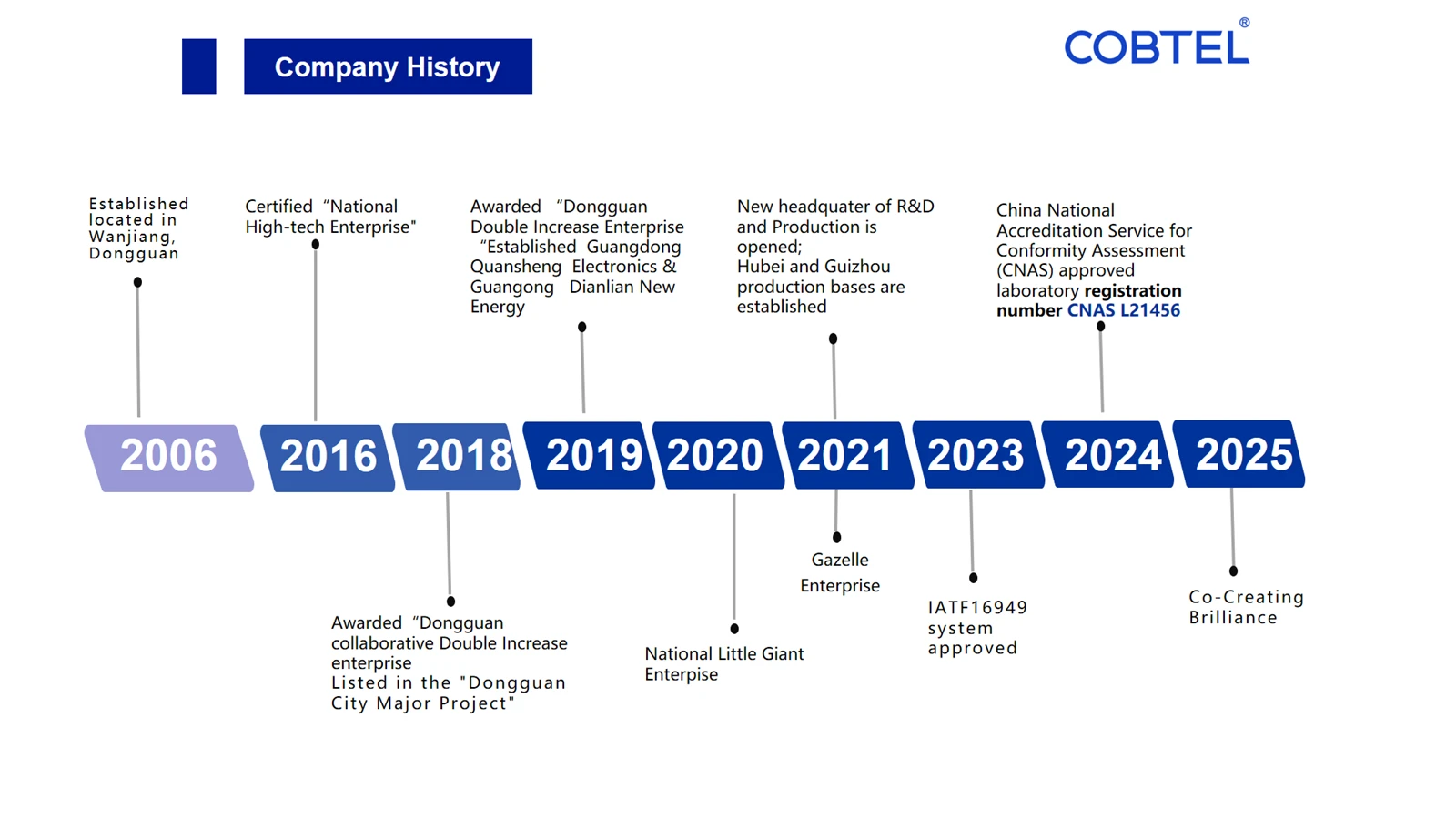 Company Develop History Company Develop History