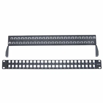1U 48- Painel de patch de rede da porta RJ45